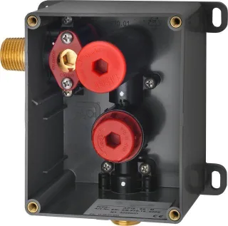 KWC Aquarotter Rohbauset, für Urinalspüler, UP, Absperrung und Spülstopfen, 2000107414 2000107414