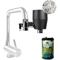 rivaALVA Wasserfilter ALVA-S Viva EM Wasserfilter am Wasserhahn mit EM-Keramik