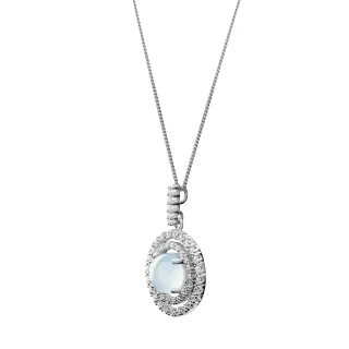 Orphelia 'Rivera' Damenkette mit Anhänger aus 925er Sterlingsilber – Silber ZH-7481/BC