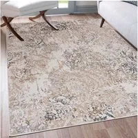 Mazovia Designteppich Modern Abstrakt Teppich für Wohnzimmer Schlafzimmer Büro - Kurzflor, 80 x 150 cm, Fußbodenheizung