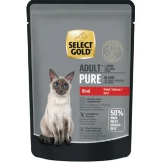 SELECT GOLD Adult Pure in Soße Rind 24x85 g