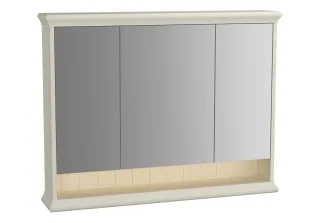 VitrA Valarte LED-Spiegelschrank 98 cm 3 Türen Elfenbein Matt,62236 62236