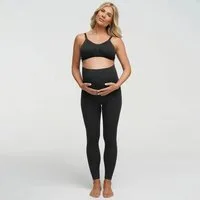 cfab Umstandsleggings Seamless Umstandsleggings mit hohem Bund-Dark Anthrazit-S (1-tlg)