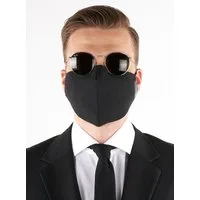 Opposuits Verkleidungsmaske Black Knight Stoffmaske, In your face, Corona! Gesichtsmaske mit Stil