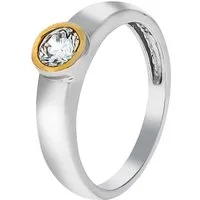 Firetti Fingerring Schmuck Geschenk Silber 925 Silberring Solitär, mit Zirkonia (synth)
