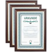 IDEAL TREND Bilderrahmen 2er 3er 5er 10er Pack Dokument Bilderrahmen 21x29,7 DIN A4 Urkunde Fot