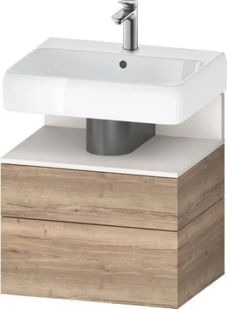Duravit Qatego Waschtischunterbau wandhängend Eiche Marmoriert Matt 590x470x590 mm - QA4393084550000 QA4393084550000