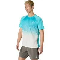 Asics Laufshirt ROAD FADE SS TOP Kurzarm, für Erwachsene, mit Grafik-Print, mit Mesh-Einsätzen