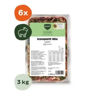 BARFER'S BARF Komplett-Mix Lamm 6x500 g