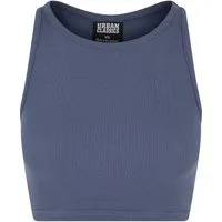 URBAN CLASSICS Muskelshirt Urban Classics Damen Ladies Cropped Rib Top (1-tlg)