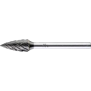 PFERD TOOLS Hartmetall Hochleistungsfrässtift ALLROUND Spitzbogen SPG Ø 06x13mm Schaft-Ø 3mm HICOAT beschichtet für Stahl - 21001098