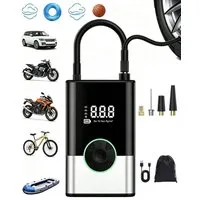 Pdgrid Akku-Luftpumpe 6000mAh Tragbare Elektronische Tragbare 150PSI Fahrradpumpe Elektrisch, luftpumpe für fahrrad,Luftkompressor Portable Electric Air