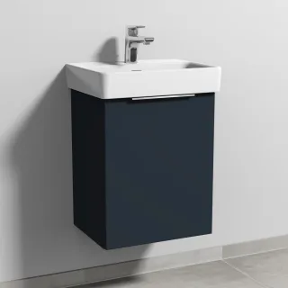 Sanipa 3way Waschtischunterbau zu Laufen Pro S Waschtisch mit 1 Tür, Marine-Matt UP7841R