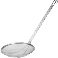 TRIZERATOP Küchensieb Abseihlöffel, Drahtsieb, feinmaschig 260mm Maschenweite 2mm, Edelstahl 18/8, (Abseihlöffel, Drahtsieb, feinmaschig 260mm Maschenweite 2mm, Abseihlöffel, Drahtsieb, feinmaschig 260mm Maschenweite 2mm)