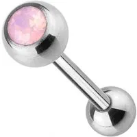 Taffstyle Piercing-Set Zungenpiercing Intim Brust Ohr Kugel Opal Stein, Piercingfaktor Barbell Stab Hantel Stecker Intim Brust Oral Ohr Tragus