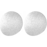 Adelia´s Paar Ohrhänger Damen Ohrstecker aus mattem Edelstahl Ø 25 mm