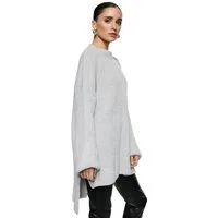 Worldclassca Longpullover WORLDCLASSCA Damen Oversize Strickpulllover Lang Pulli Oberteil Neue Kollektion - Stilvolle und gemütliche Strickmode für Damen
