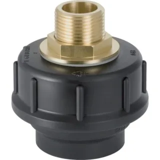 Geberit Übergangsstutzen mit AG und Verschraubung d50 G1x22, 152978001 152978001