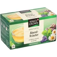KING'S CROWN Tee Abendkräuter, 20 Teebeutel, Kräutertee