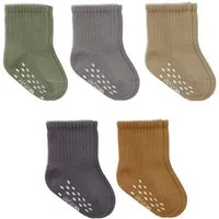 bistyle Basicsocken (5er Pack) ABS für Babys Jungen Mädchen Babysocken (Set, 5-Paar, 5er-Pack) Anti-Rutsch Bio-Baumwolle GOTS ohne drückende Naht 6 Monate - 3 Jahre