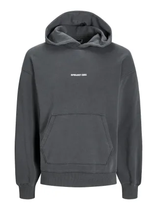 JACK&JONES - JCOKINETIC DYED SWEAT HOOD black - Gr. - M