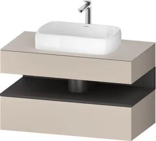 Duravit Qatego Konsolenwaschtischunterbau wandhängend Taupe Matt 1000x550x600 mm - QA4731049910010 QA4731049910010