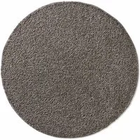 TaCa Home Langflor-Teppich Shaggy Teppich Langflor, rund, Höhe: 35 mm, Wohnzimmer Schlafzimmer Kinderzimmer, Anthrazit - 80 cm rund
