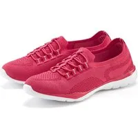 LASCANA Slipper, Halbschuh, Slip-On-Sneaker, Sneaker aus leichtem Textil-Material VEGAN