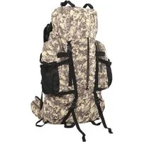 vidaXL Rucksack Wanderrucksack Kamelbraun Tarnfarben 60 L Oxford-Gewebe (1-tlg)