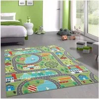 Carpetia Kinderteppich Spielteppich, rechteckig, Höhe: 4 mm, pflegeleicht, strapazierfähig, rutschhemmend