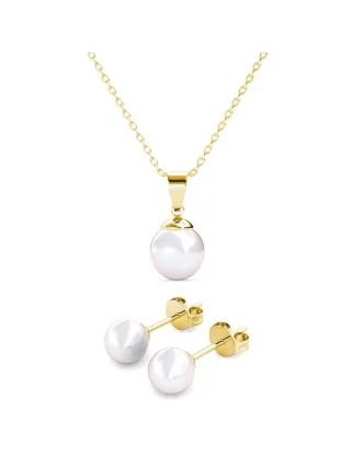 Perlmuttset - Gold und Kristall
