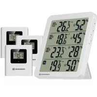 BRESSER Hygrometer BRESSER Quadro NV Thermo-Hygrometer weiß