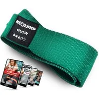 NEOLYMP Trainingsband Minibänder einzeln MB310 Stufe 3, 7,5 – 10 kg, Grün, Naturfasern, komfortabel, mit E-Book, langlebig, hygienisch, waschbar