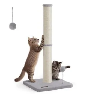 FEANDREA Kratzbaum Kratzsäule, 85 cm hoch, 7/13/17 cm Dicker Sisalstamm, für alle Katzene 7 cm, 7 cm, 85 cm
