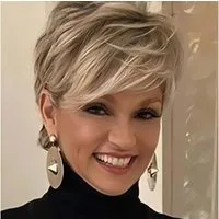 LuxusKollektion Kunsthaarperücke Perücke Pixie Kurzhaar Damen synthetisch blond braun Blonde