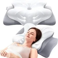 Ophy Nackenkissen Ergonomisches Nackenkissen aus Memory-Schaum, Kopfkissen für Seiten-, Rücken- & Bauchschläfer, hochwertiges Design (Nackenstützkissen)