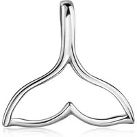 Materia Kettenanhänger Walflosse Delfin Flosse Anhänger Cut-Out KA-351, 925 Sterling Silber