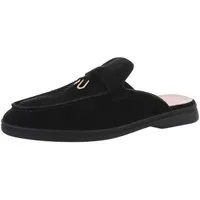 Ital-Design Damen Mules Freizeit Pantolette (86187994) Blockabsatz Pantoletten in Schwarz