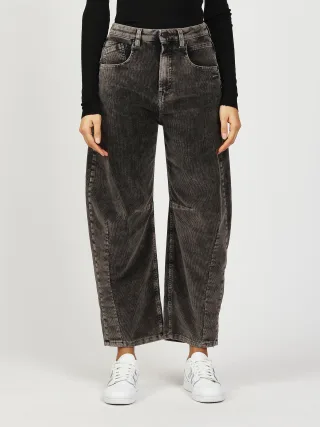GANG Damen Hosen 94ODELIA - o-shape fit black washed