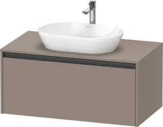 Duravit Ketho.2 Konsolenwaschtischunterbau wandhängend Basalt Matt 1000x550x459 mm - K24886043430000 K24886043430000