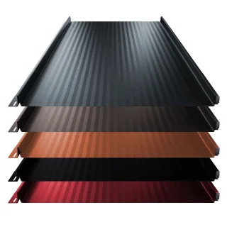 Stehfalz Terrano | Dach & Wand | 0,50 mm | Stahl | Miniwelle | 525 mm Breite | 25 µm Polyester