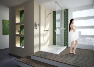 Hoesch Duschabtrennung Muna 1300x900 rechts Eckversion Everclean 9228713.101401