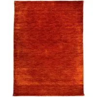Rug Studios Teppich GABBEH PLAIN GAIA, Rechteckig, Höhe: 14 mm, Handgefertigt, 80 x 150 cm, Terra