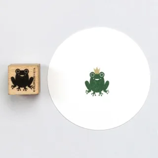 Perlenfischer Stempel Tiere: FROSCH sitzend