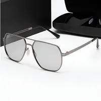 PACIEA Sonnenbrille Herren Metallrahmen UV Schutz Outdoor Fahrer (0018-St)