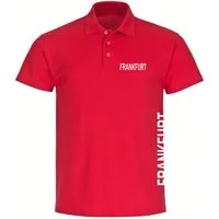 multifanshop Poloshirt Frankfurt - Brust & Seite - Polo