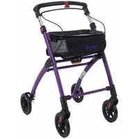 Mobilex A/S Indoor-Rollator Mobilex Jaguar Indoor Rollator lila, mit Tablett und Tasche