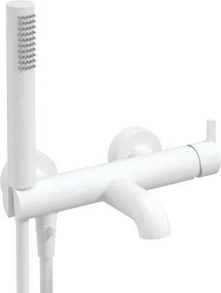 Neuesbad Serie 600 Wannenarmatur mit Brauseset, Oberfläche: weiss matt NB1BQS_A11M1