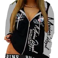 Jaylvis Collegejacke Damen Collegejacke Sweatjacke Sportjacke Joggingjacke mit Kapuze mit Kapuze