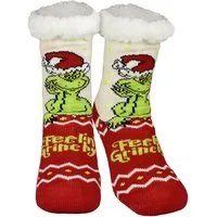 United Labels® Haussocken The Grinch Hüttensocken Feelin Grinchy Haussocken Kuschelsocken